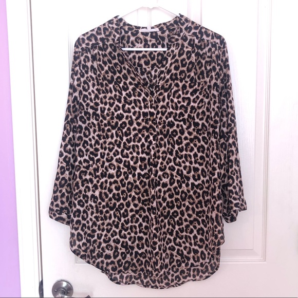 Wishful Park Tops - Cheetah Blouse